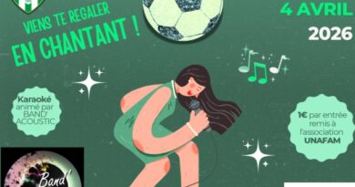 Soirée du Club le samedi 4 avril 26